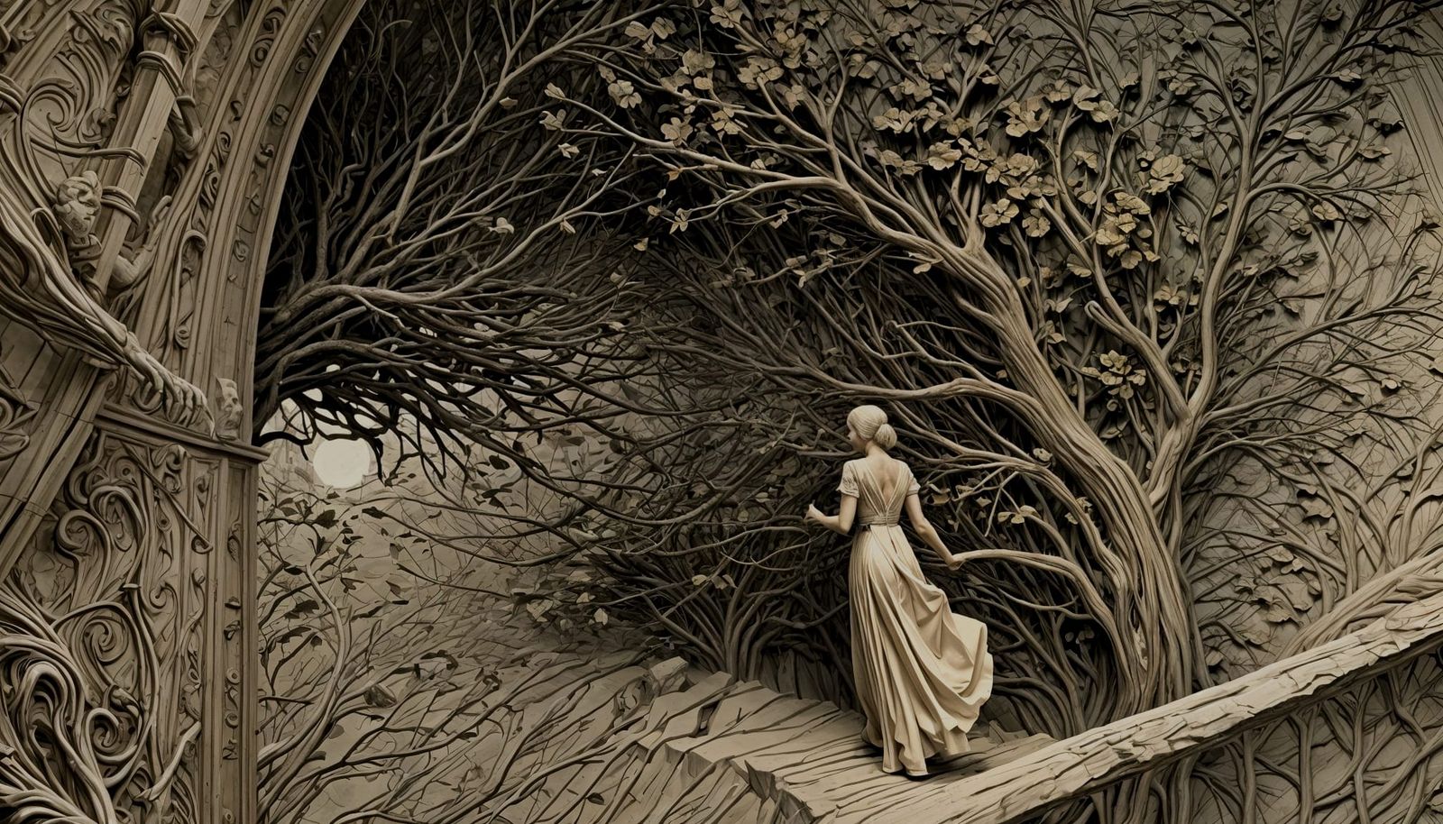 Surreal Liminal Space Evokes Unease