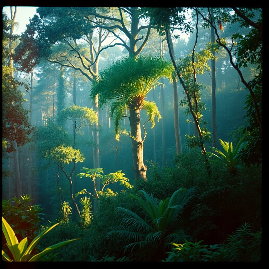 Epic Nature Film Still in Warm, Golden Light