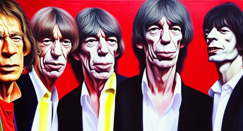 Hyperrealistic Oil Painting of Musicians