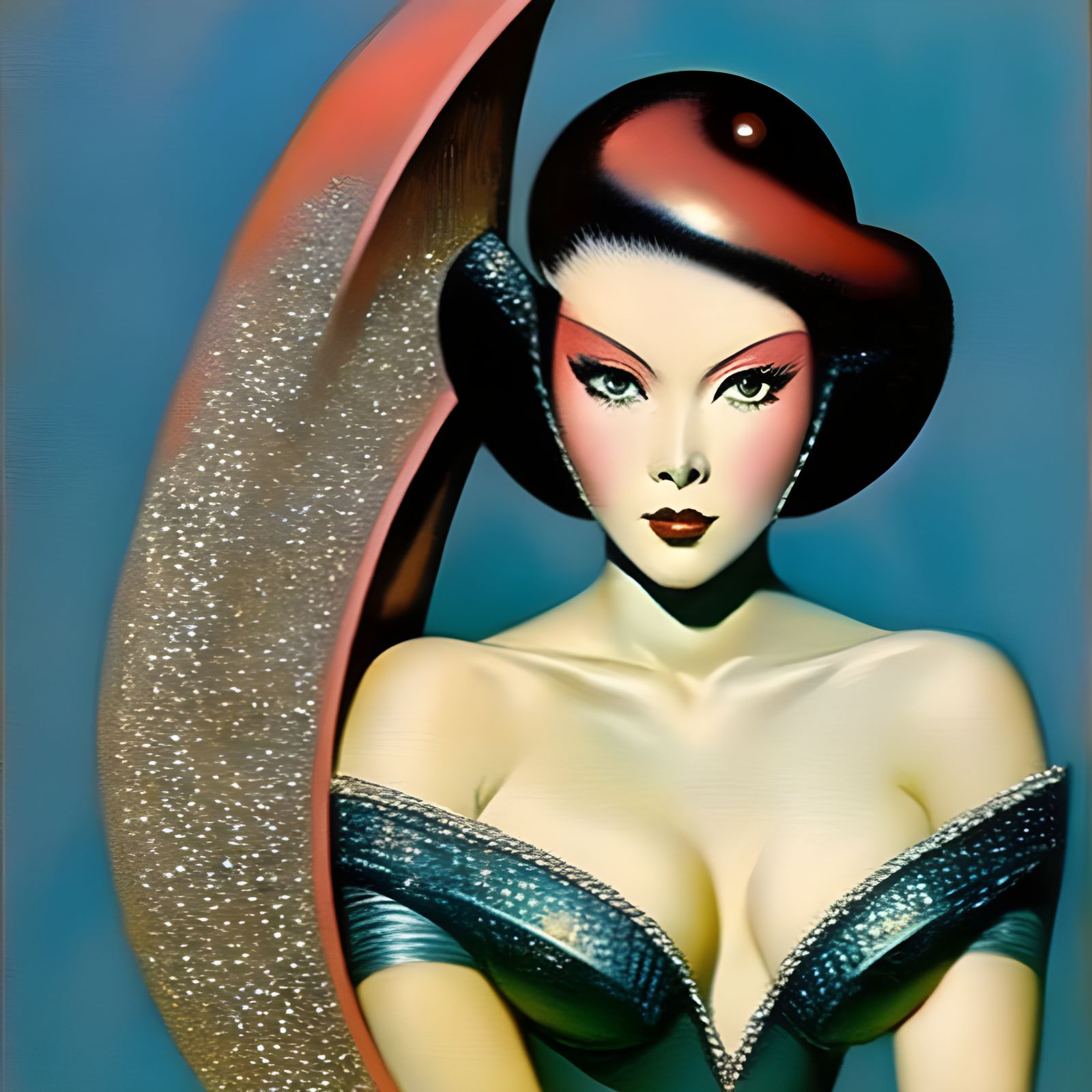 Large eyed big Brest :: partial lack of cloth ::  Japanese women :: Kelly Freas