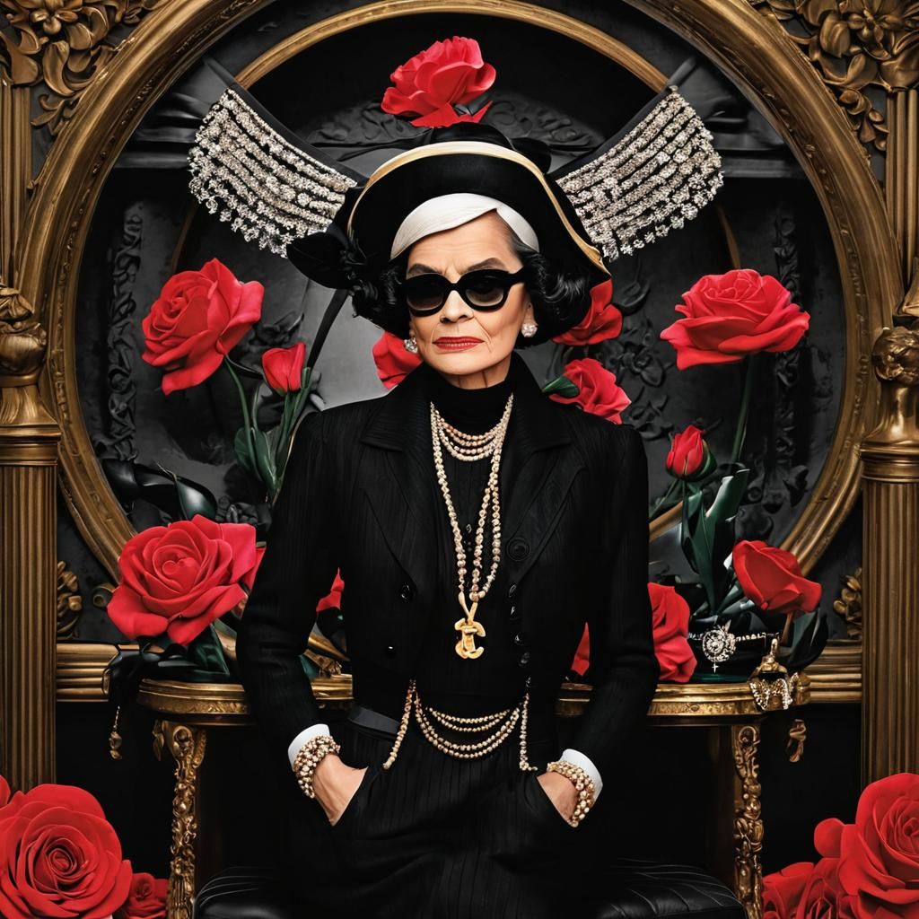 Iconic Coco Chanel Portrait