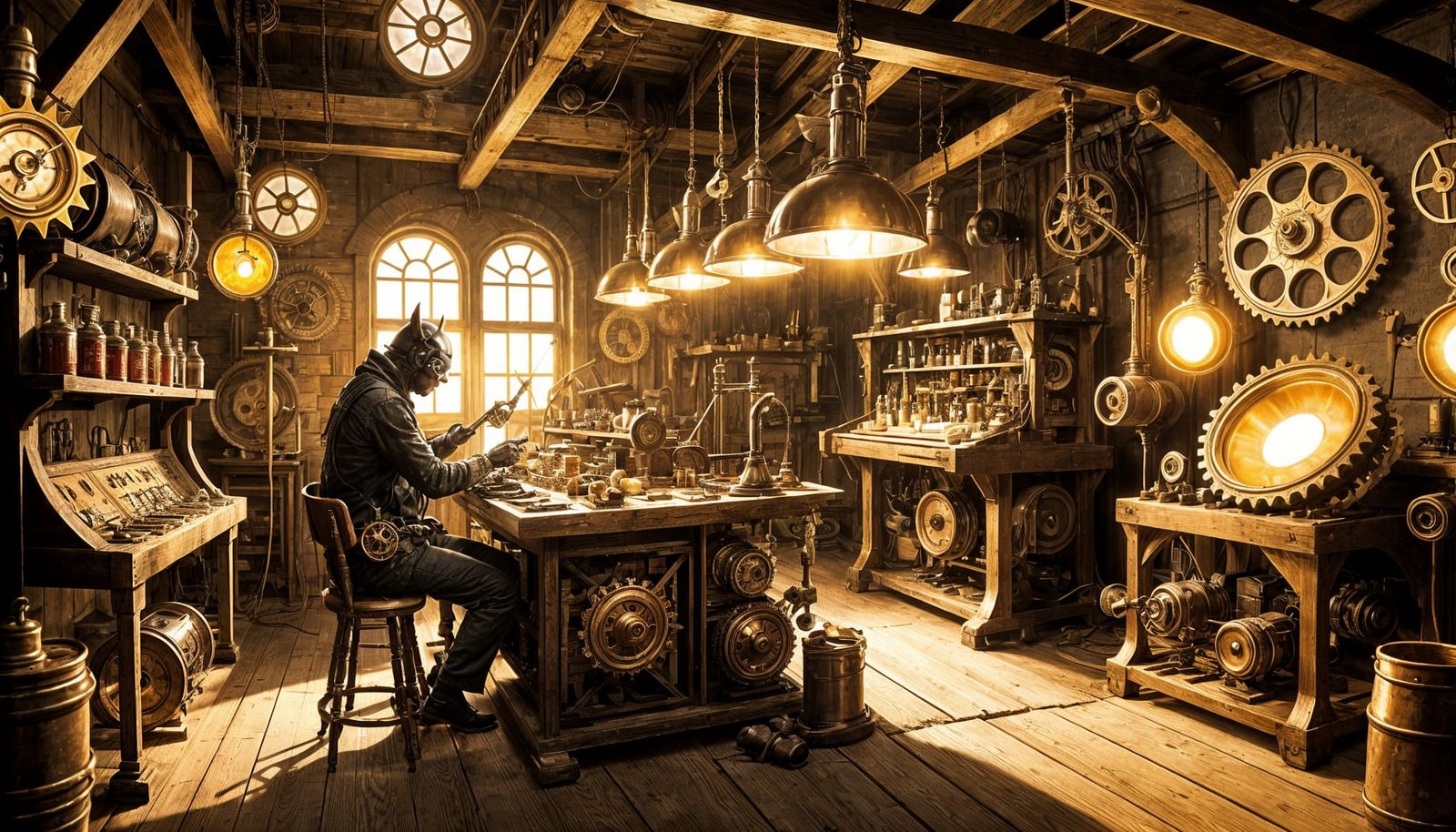 Steampunk Bat Workshop with Bioluminescent Lighting