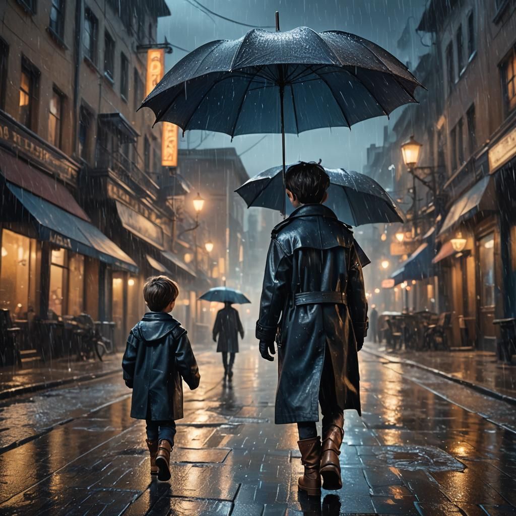 Rainy Winter Walk: Fantasy Cityscape in Unreal Engine