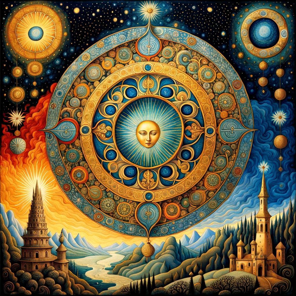Mystical Soul Experience with Eternity Symbols