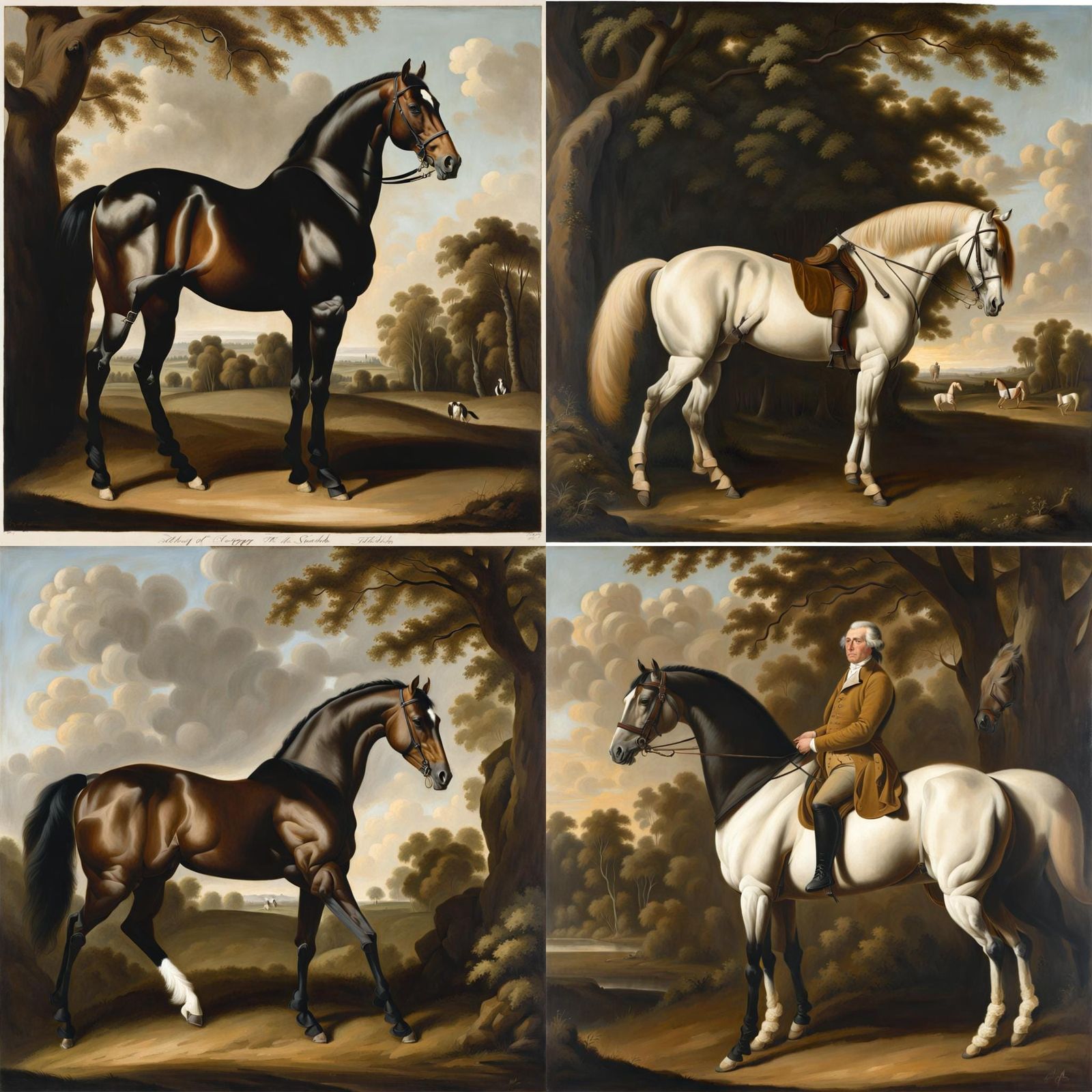 Equestrian Portrait in a Classical Style