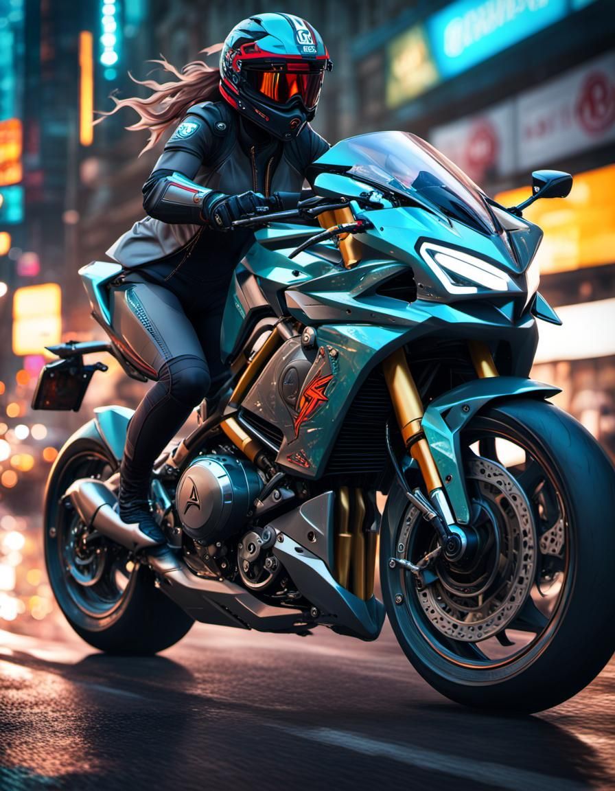 Sport bike gal