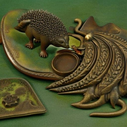 Hedgehog's Vampire Plot in Post-Apocalyptic Majolica Style