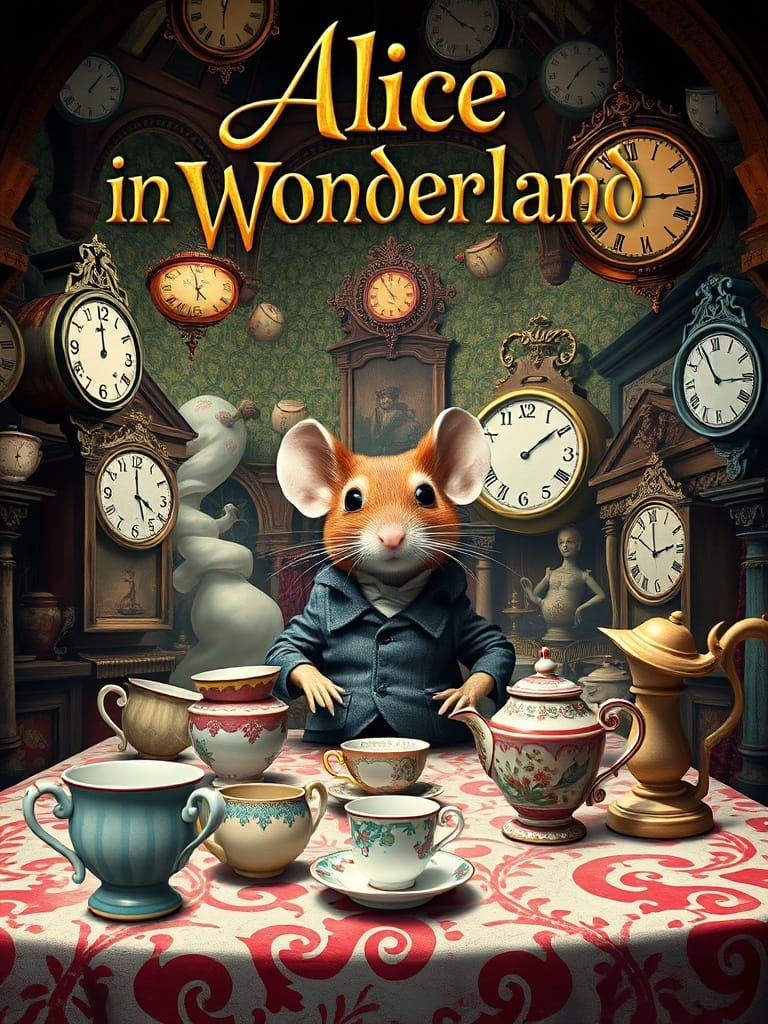 Surreal Alice in Wonderland Movie Poster