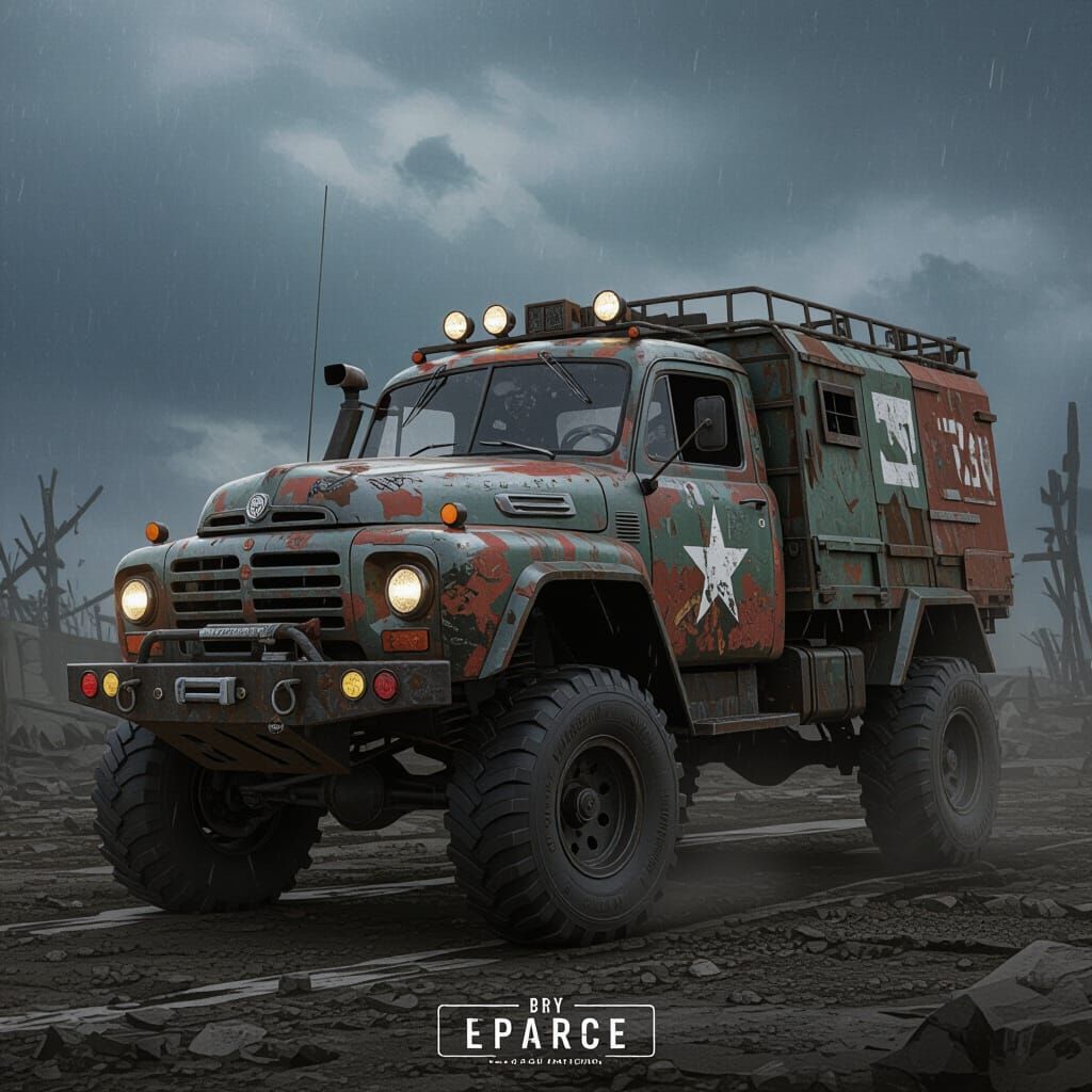 Grim Survival Vehicle Emerges From Wasteland