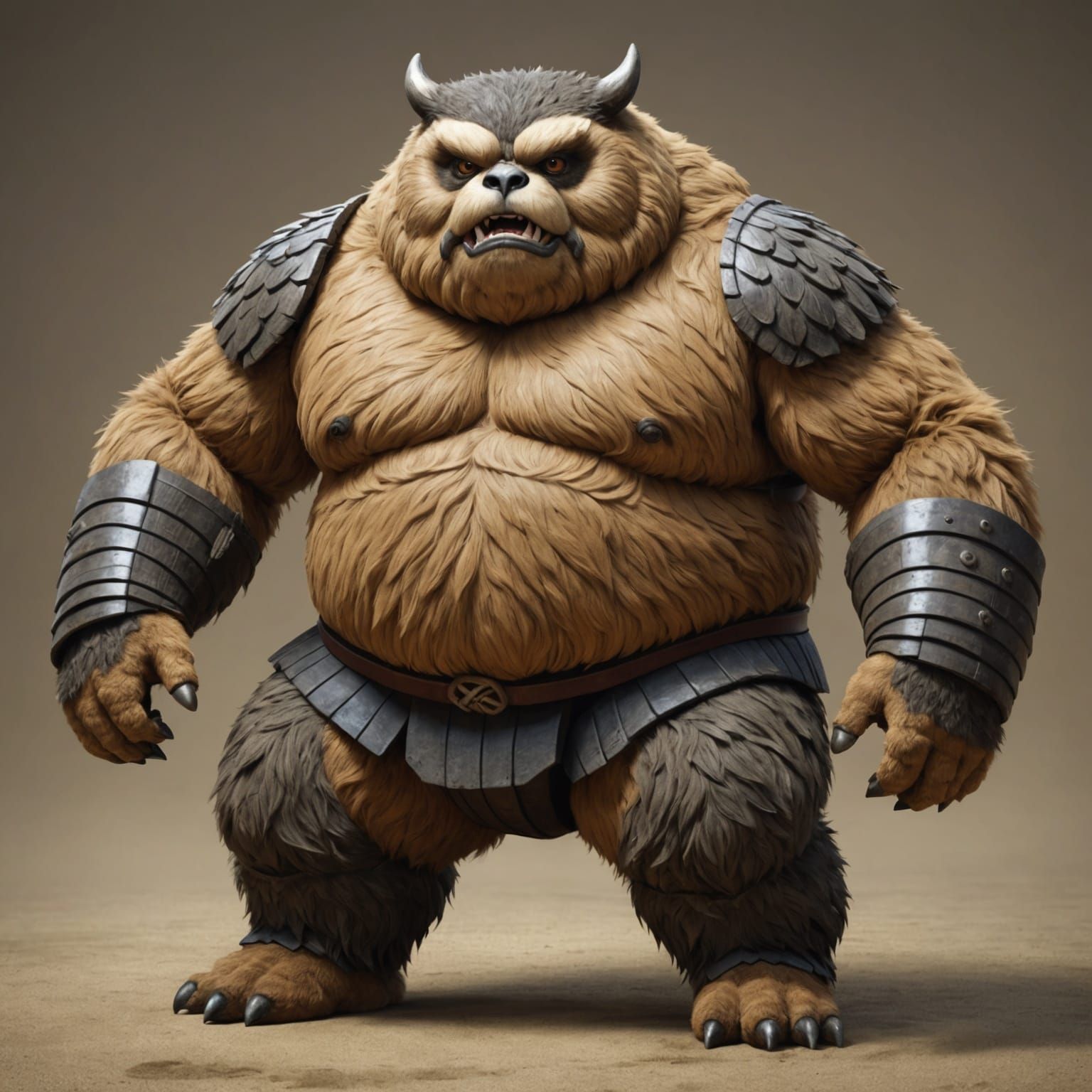 Owlbear as a Sumo Wrestler