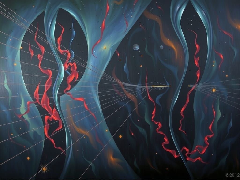 Surreal Space Art in Gothic Style