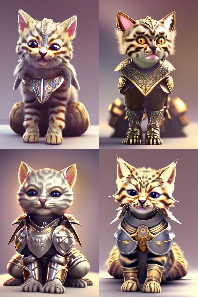 Kitten Knight in Shining Armour, Epic Fantasy
