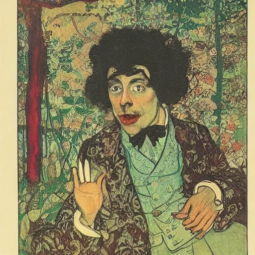 Scary Cute Devil Portrait Inspired by Old Masters