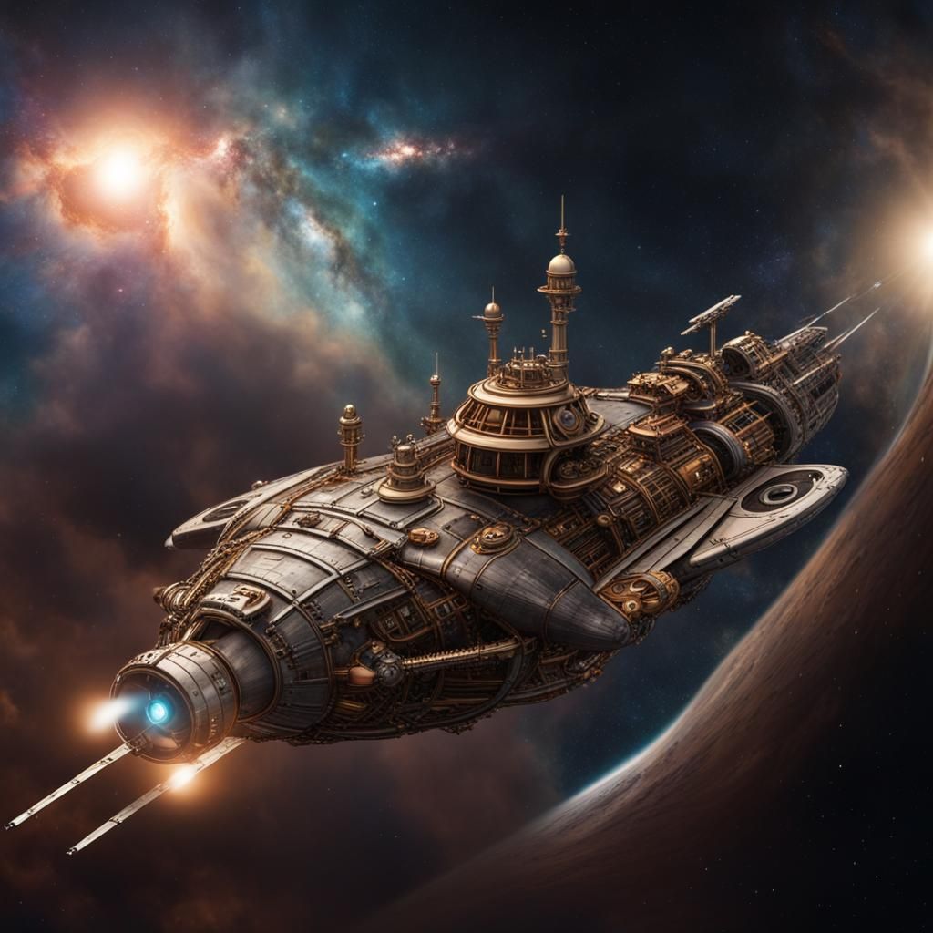 Steampunk Pirates on a Galactic Voyage