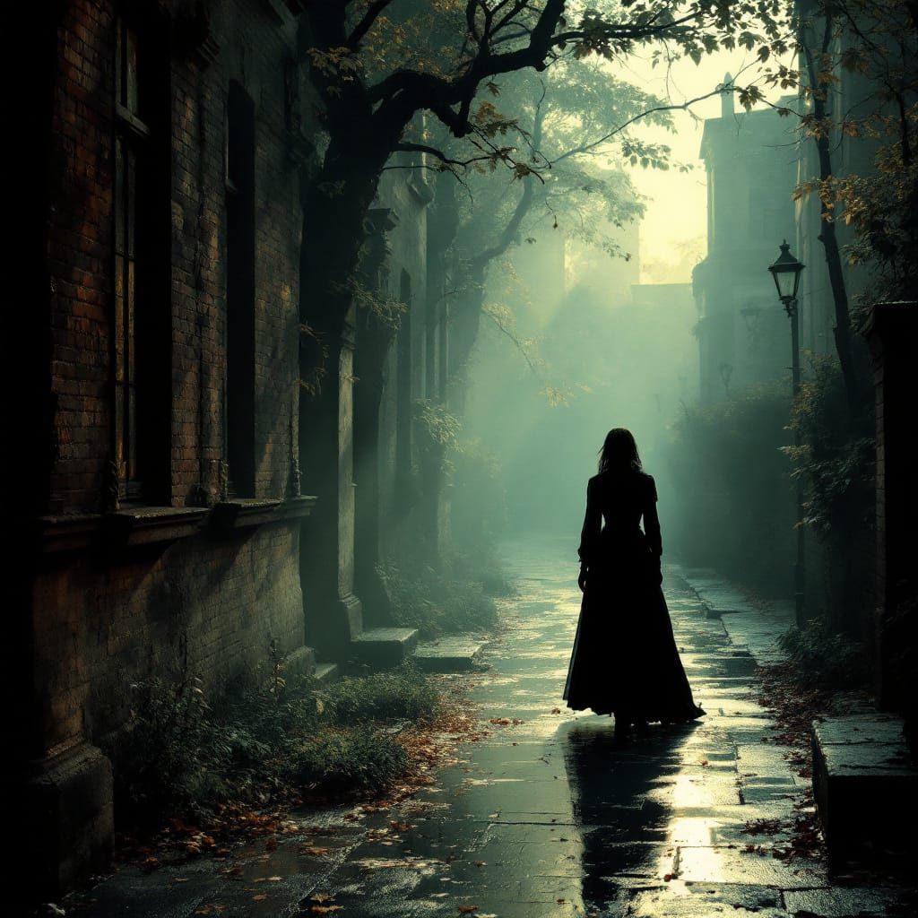 Gothic Streets in Jewel Tones with Soft Light