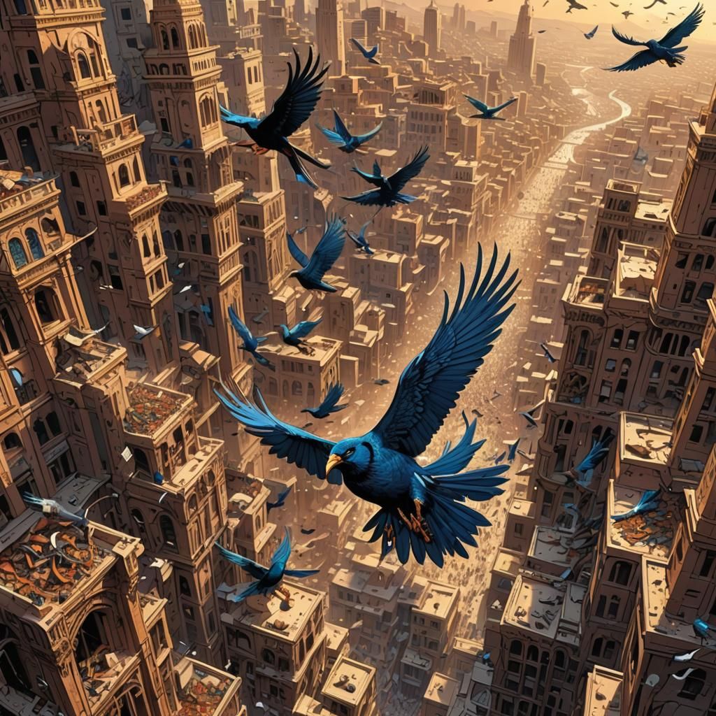 Ababil Birds Defend Mecca: Comic Book Illustration