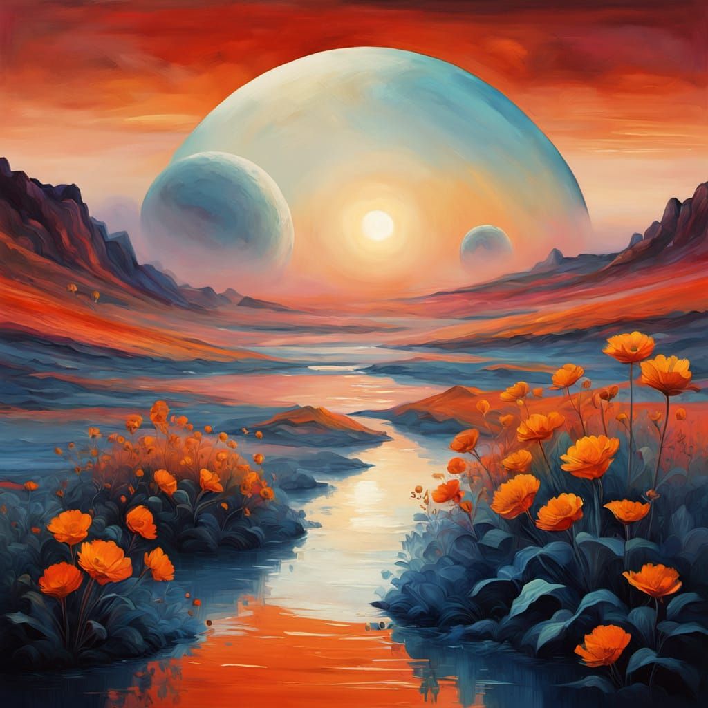 Futuristic Space Garden in Geodesic Dome