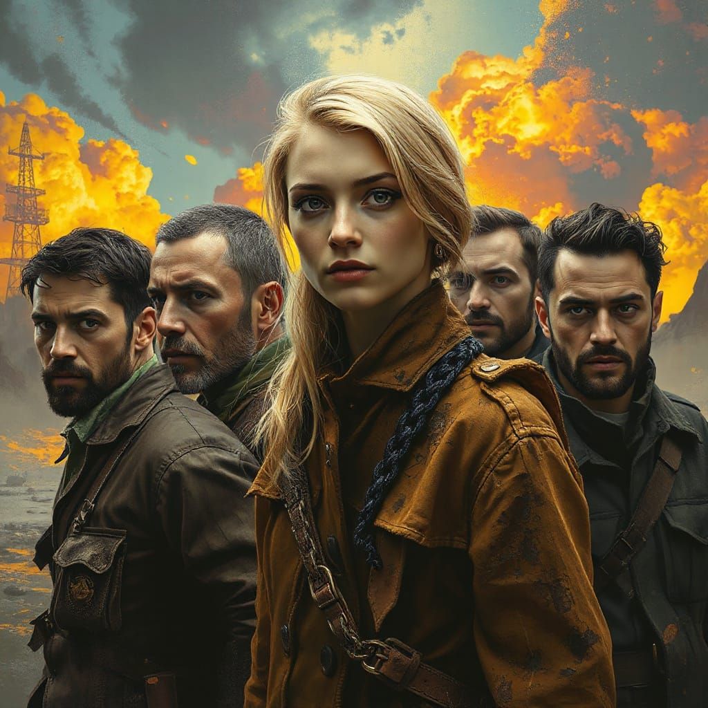 Post-Apocalyptic Survivors in Hyperrealistic Digital Art