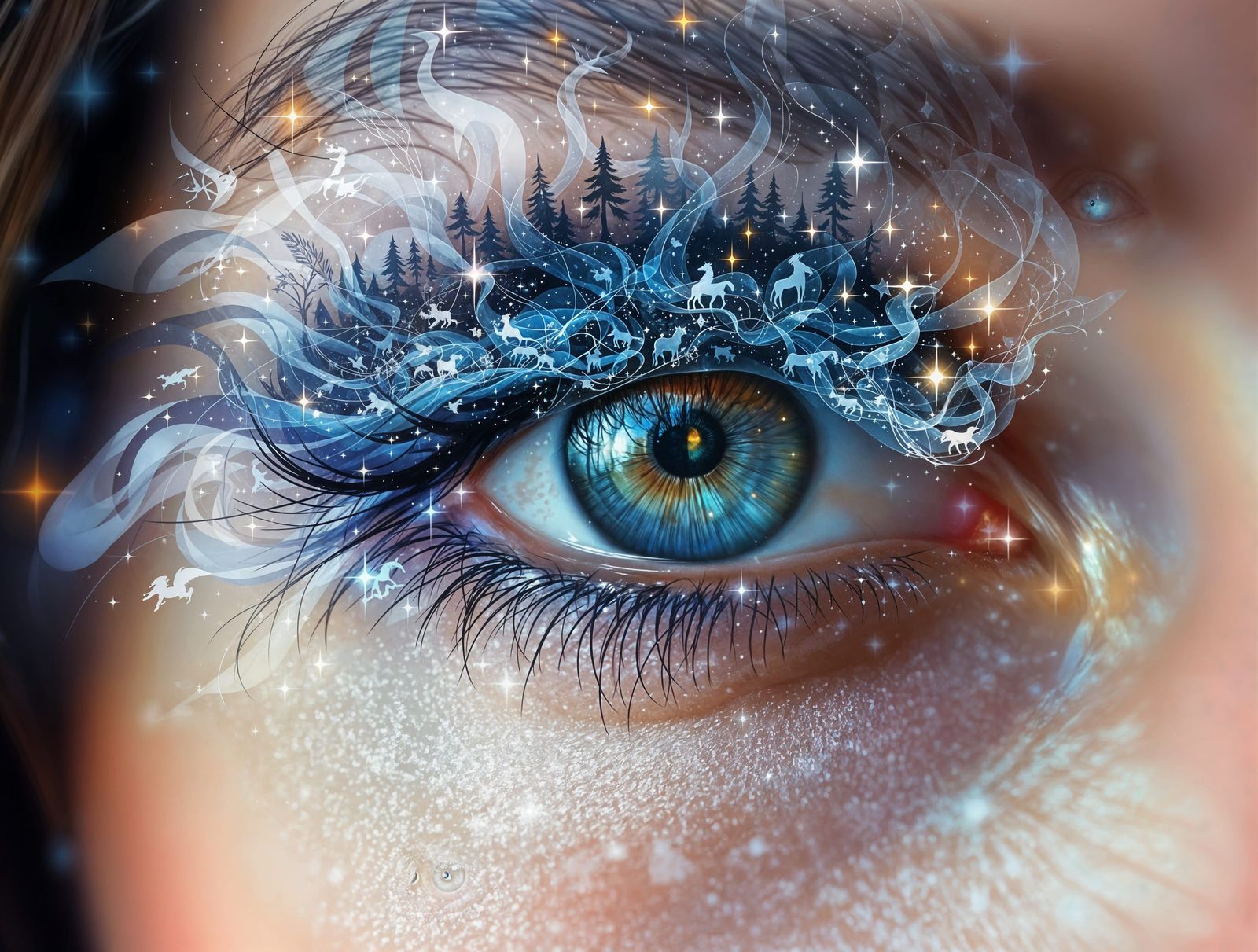 Surreal Portrait of a Magical Weaver