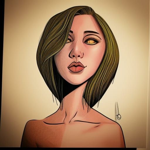 Woman in Visionary Art Style