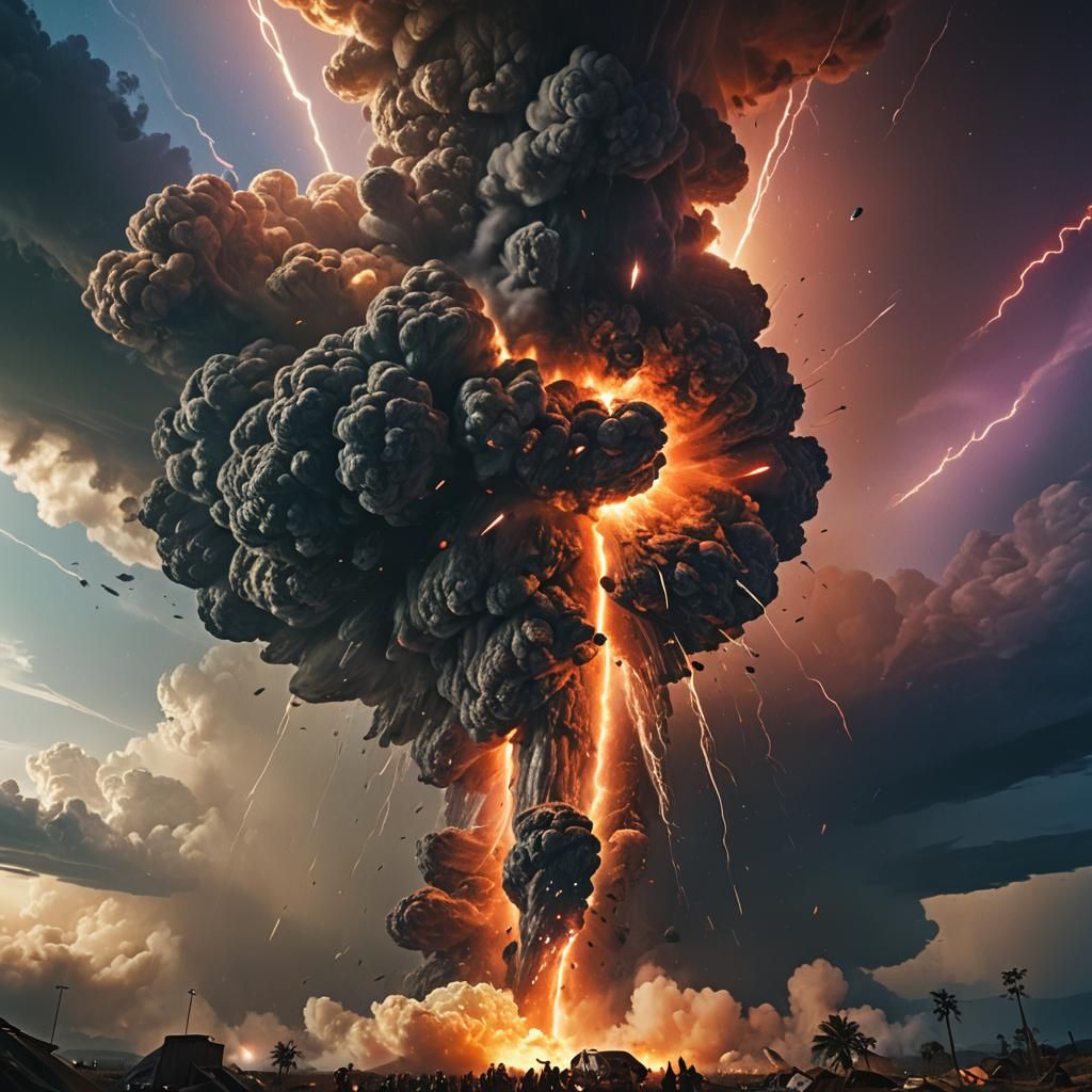 Alien Invasion Eradicates Earth in Cinematic Film Still