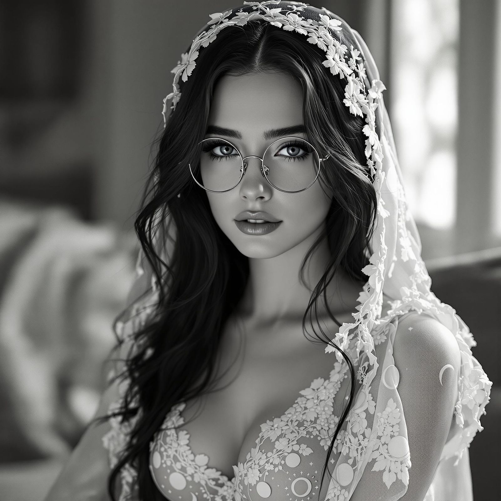 Ethereal Nordic Woman Portrait in Soft Light