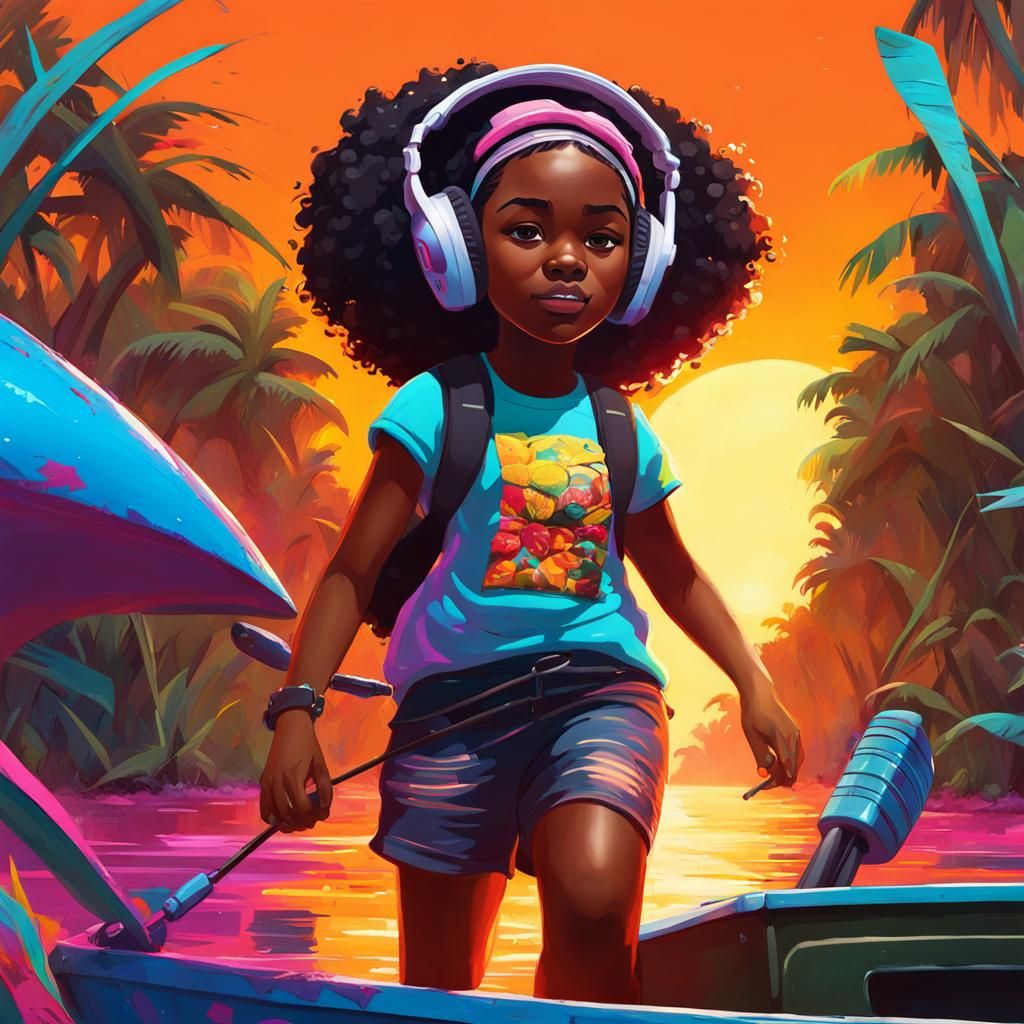 Girl's Everglades Adventure: Graffiti Art Style