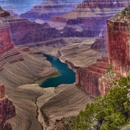 Grand Canyon in Three-Point Perspective