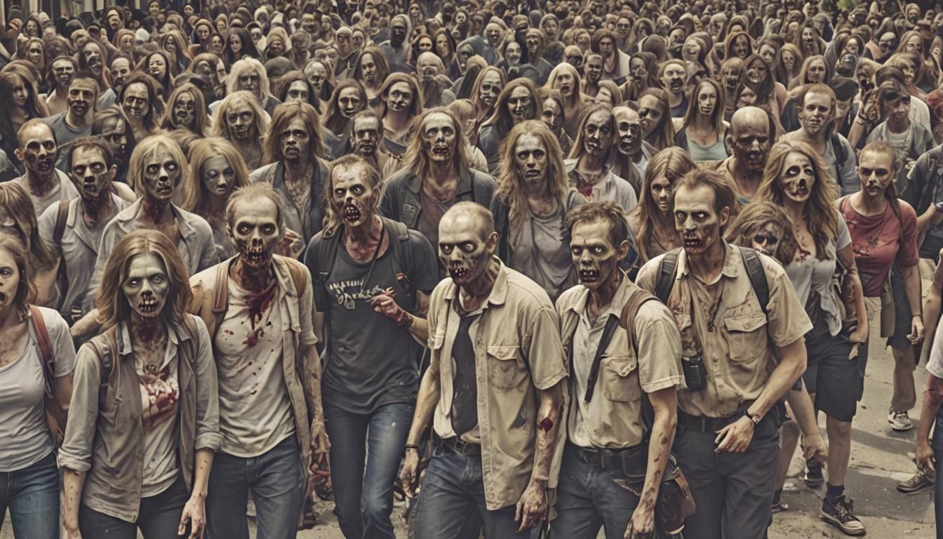 Zombie Tourists Explore the City