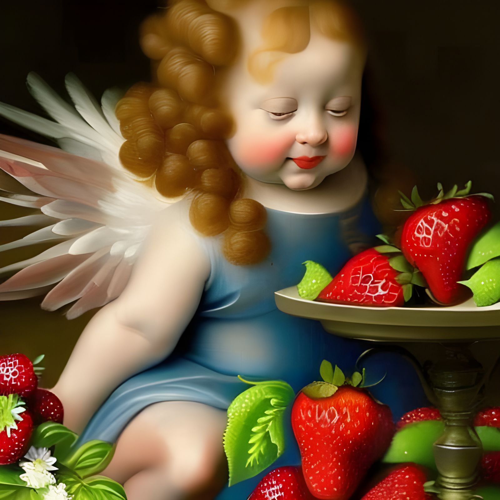 Strawberry Cherub
