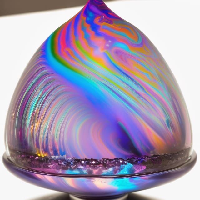 Pink Candle in Water, Orientalist Steampunk Style