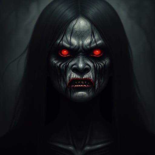 Filipino Witch Hybrid in Dark Fantasy Ambiance