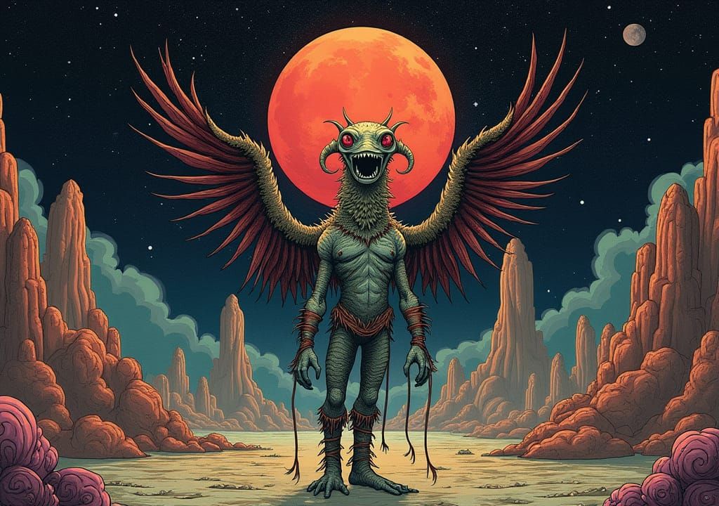 Abstract Interweaving Shapes in Vibrant Colors