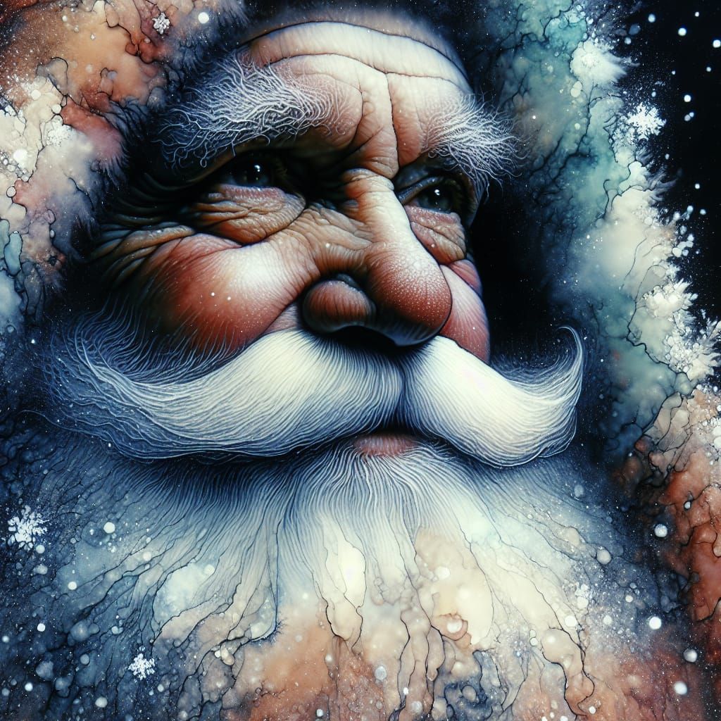 A Dreamy Hyper-Realistic Portrait of Santa Claus