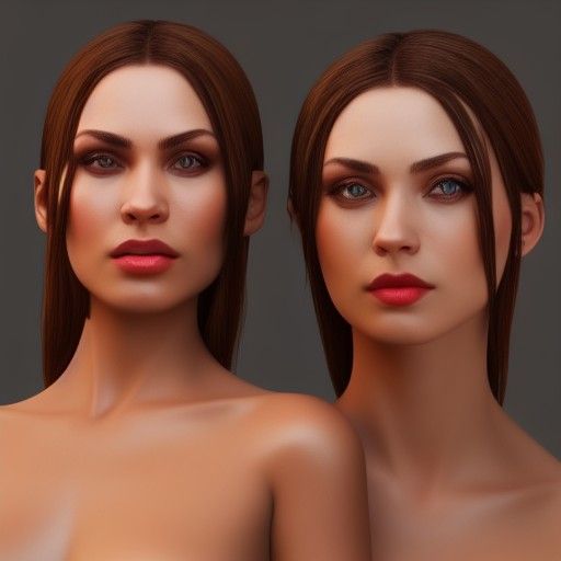 Stylized 3D Women with Dramatic Shading