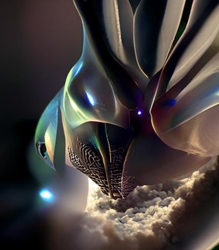 Extraterrestrial Spaceship with Volumetric Lighting