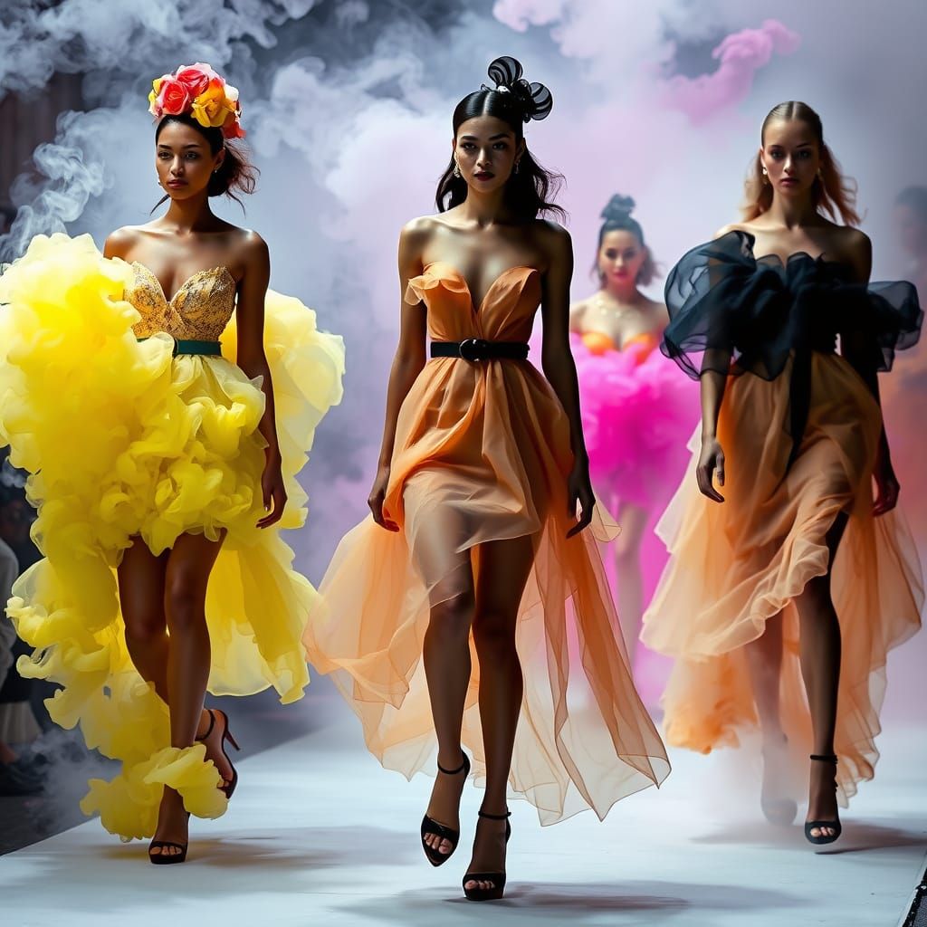Smoke Dress Parade: Haute Couture Fashion