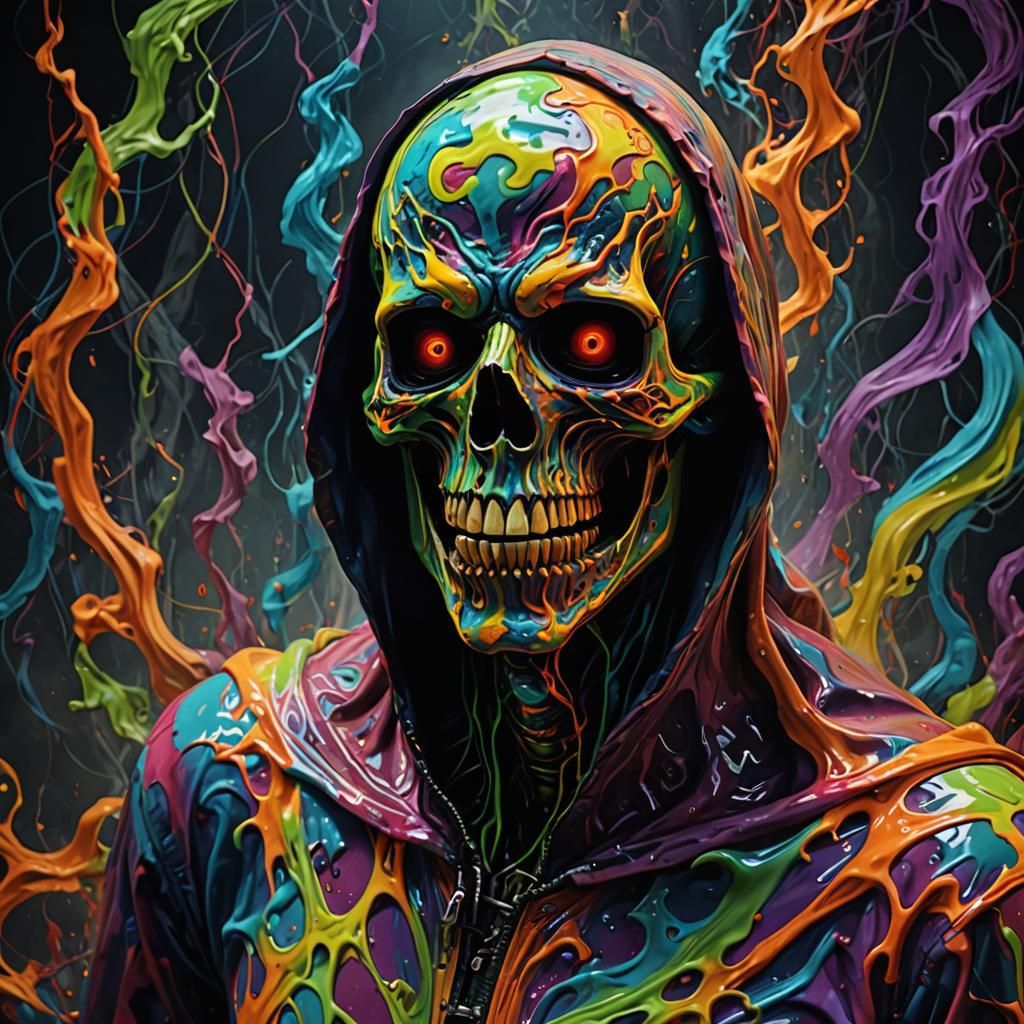 Psychedelic 3D Spectre: Haunting Paranoia