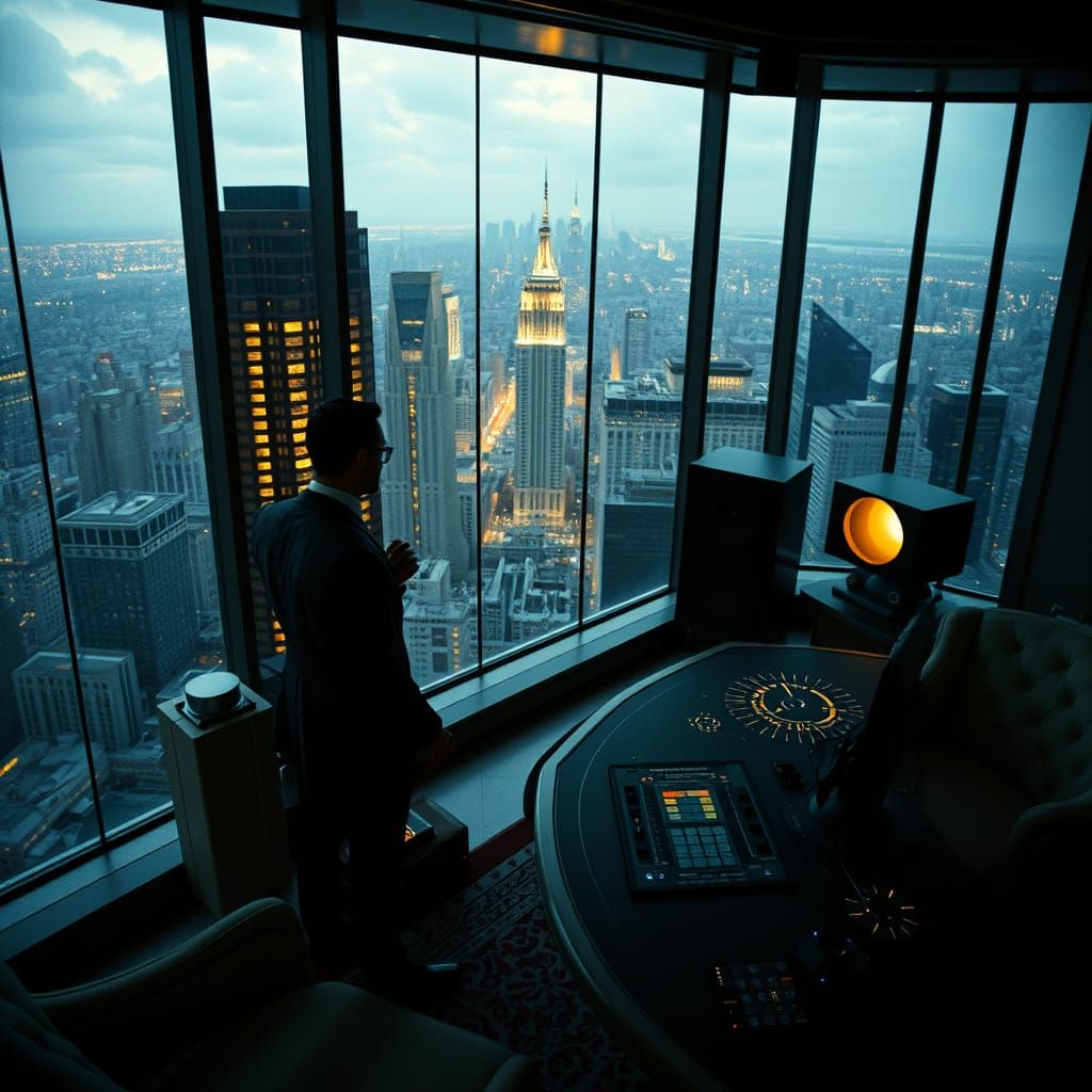 Art Deco Penthouse Lair With City Views