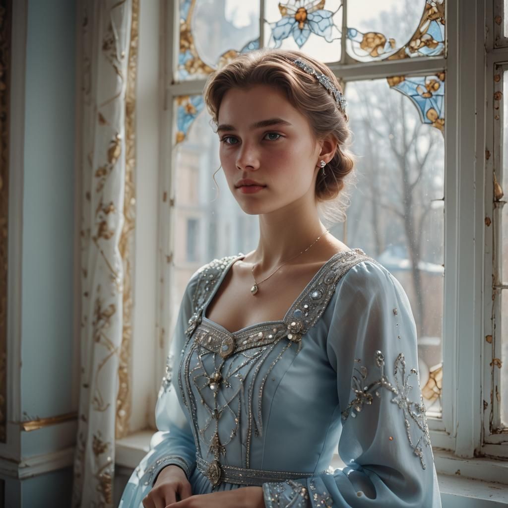 Prince in Blue Dress: Cinematic Portrait Photography