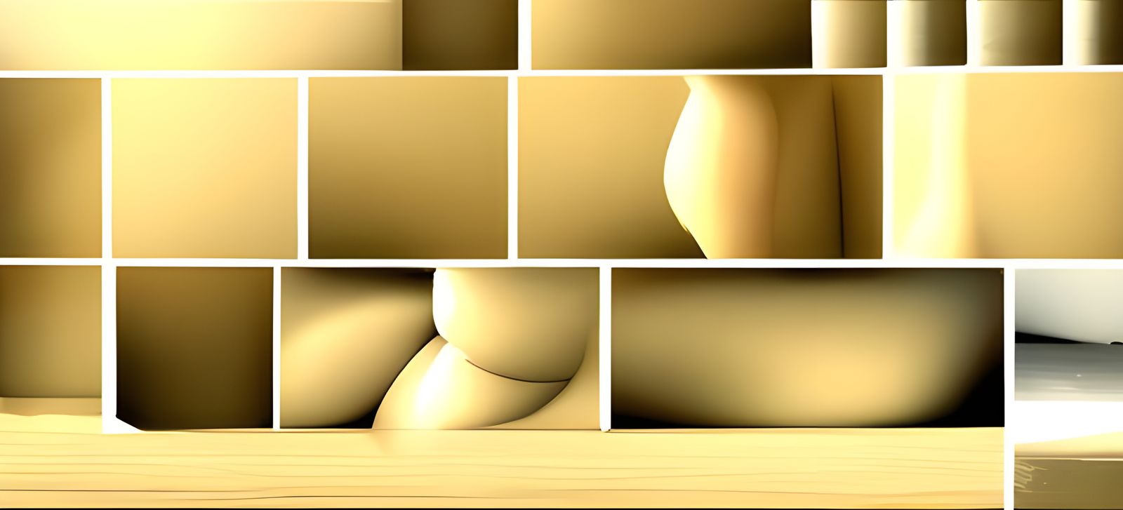 Abstract Gold Metallic Texture Render
