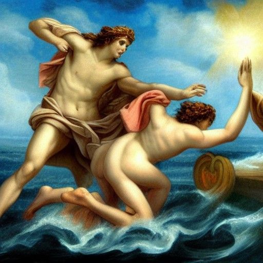 Mythological Scene Inspired by Greek Mythology