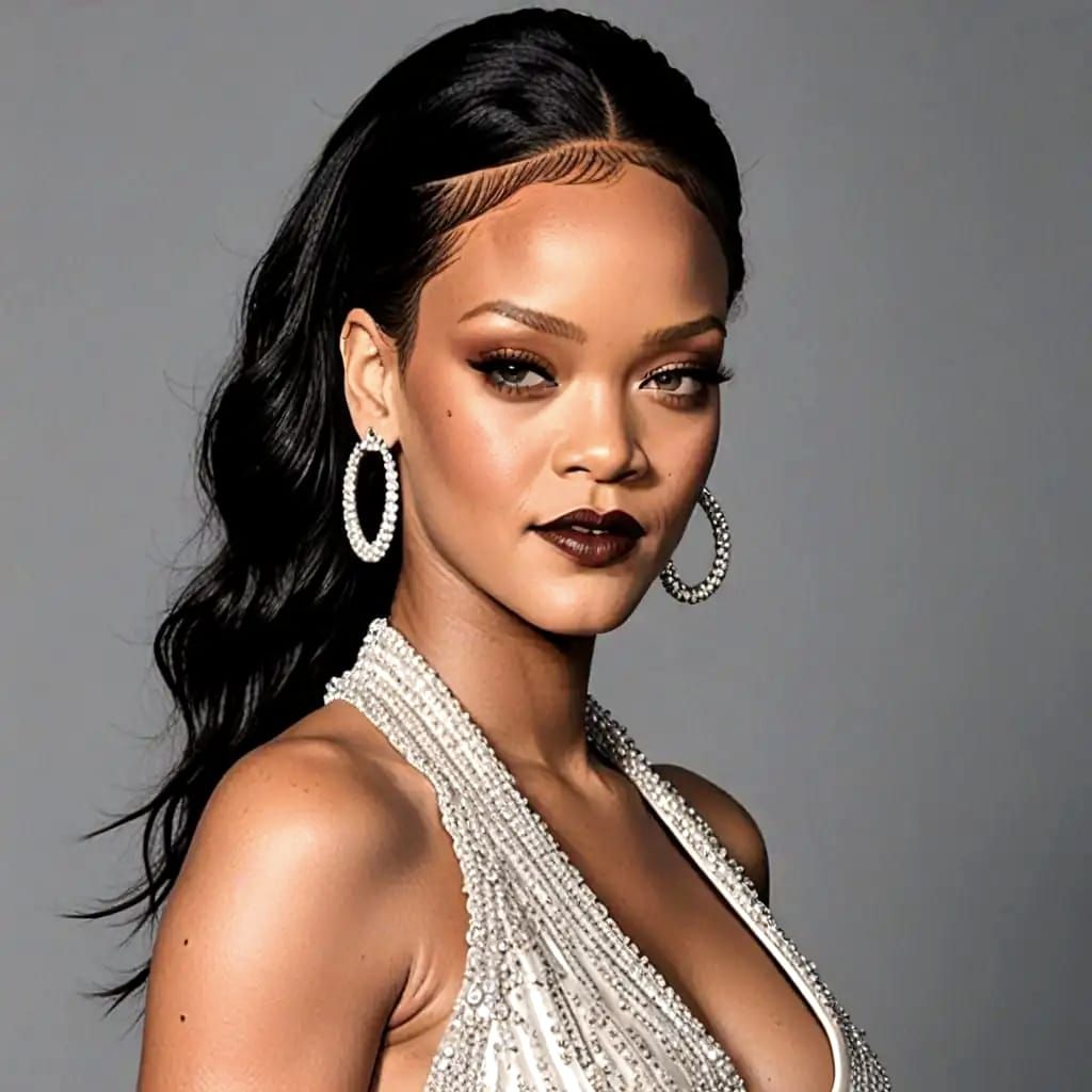 Realistic AI Portrait of Rihanna