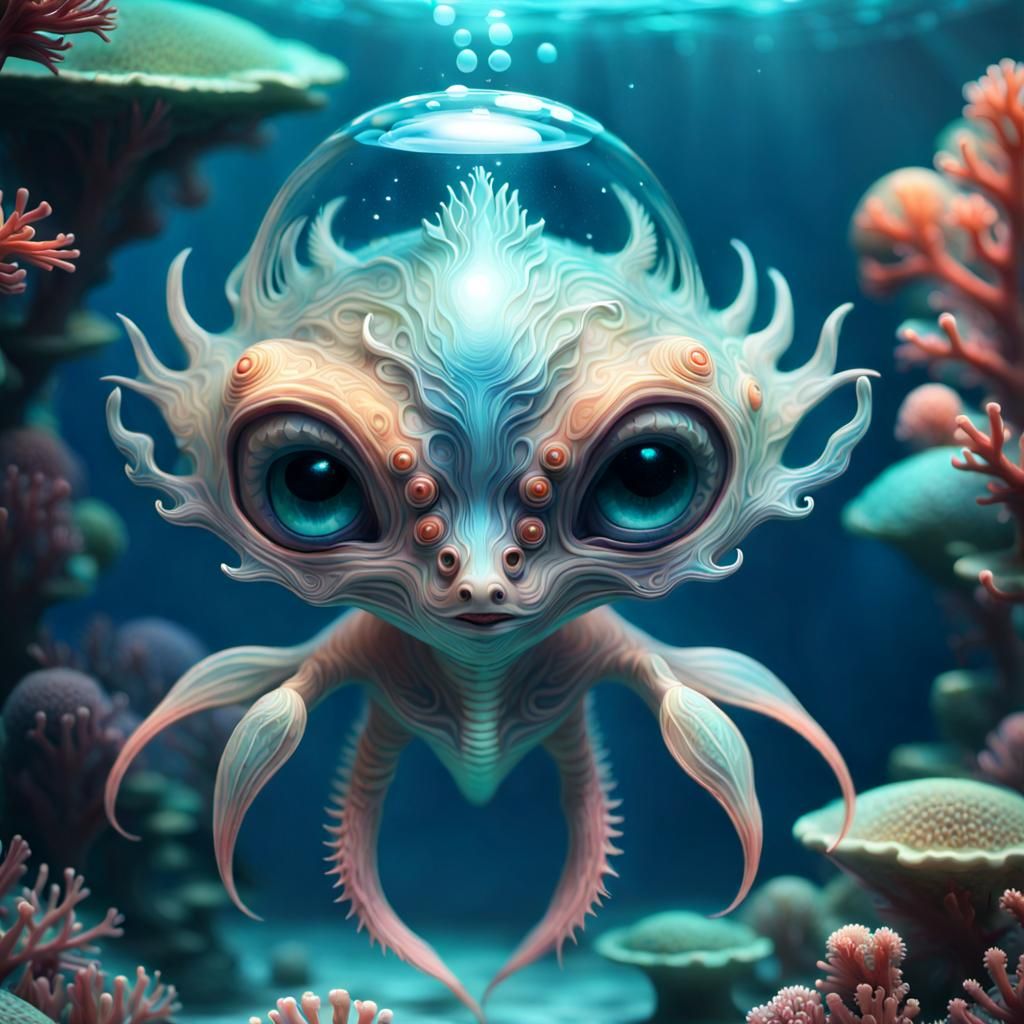 A cute alien creature