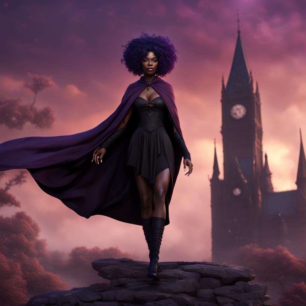 Gothic Aristocrat Sorceress with Shadow Magic