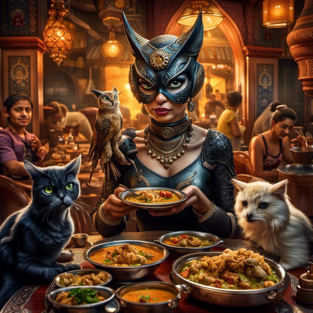 Cat crew Indian cuisine