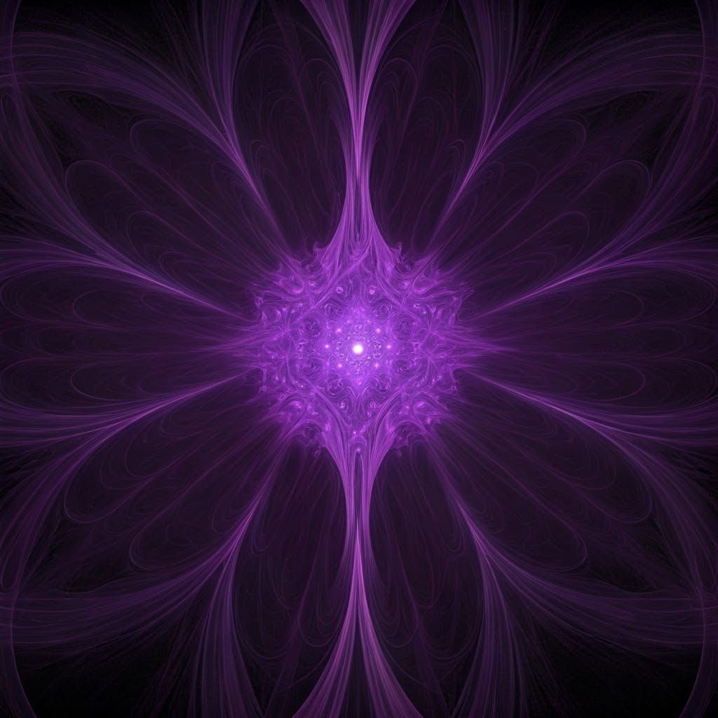 Vibrant Purple Fractal Masterpiece