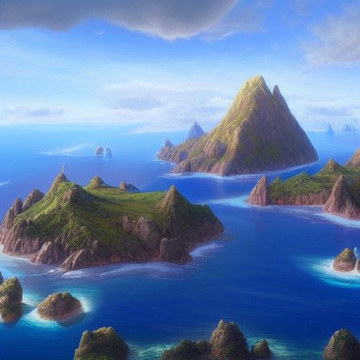 Island Overview as Matte Painting