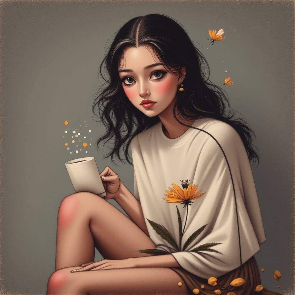 Gothic Digital Art with Dark Fantasy Elements