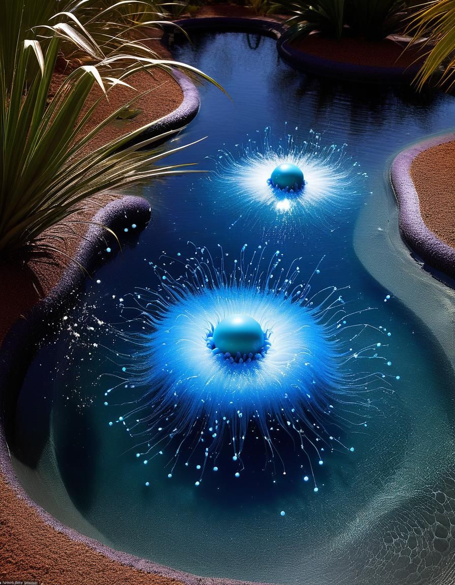 Fuzzy Aliens Relax on Cake Planet